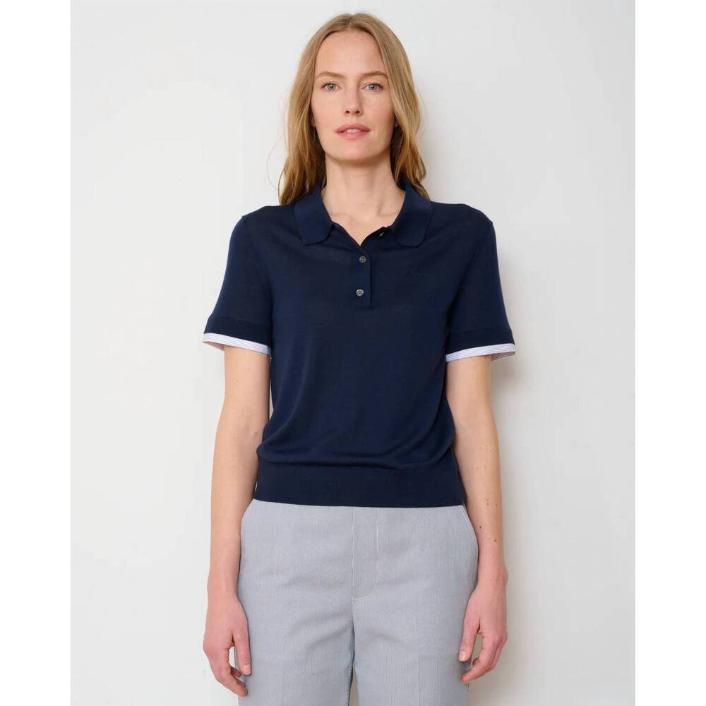 NEW WE-AR4 study polo shirt in navy